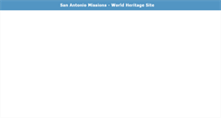 Desktop Screenshot of missionsofsanantonio.org